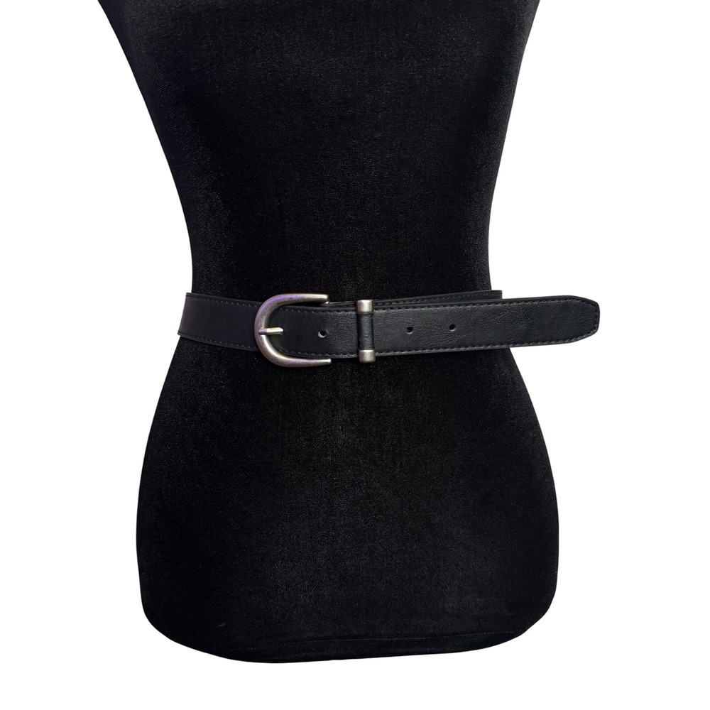 Relic Plus Size Black Faux Leather Belt Womens 2X Minimalist Capsule Casual
